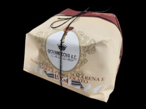 Itališkas pyragas PANETTONE su trešnėmis ir šokolado gabaliukais „GIOVANNI COVA & C” (1 kg)
